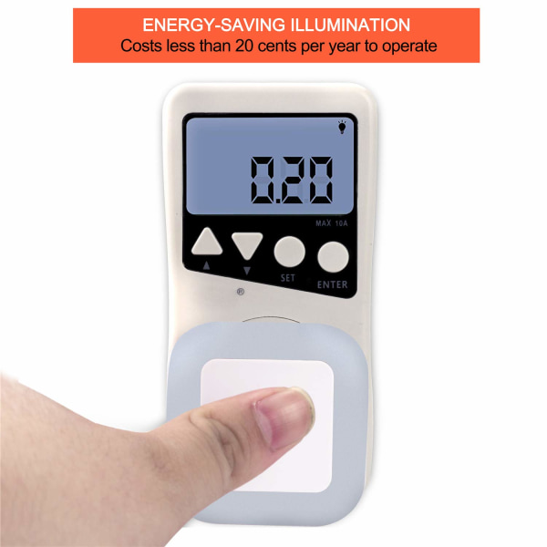 LED-nattlyslampe med smart sensor skumring til daggry sensor,