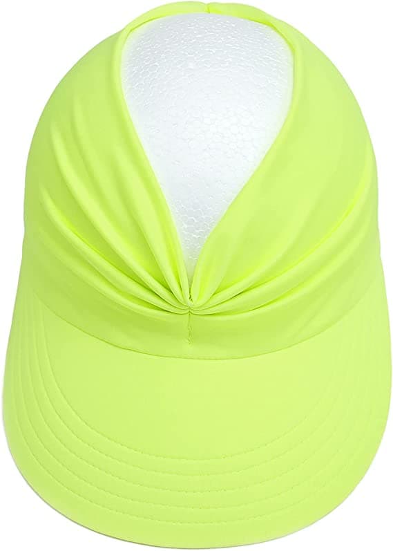 Dame Sol Visor Hat Bred Krem Sommer UPF 50+ UV Beskyttelse