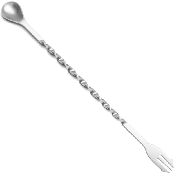 Rustfritt stål cocktail muddler med blandeskje