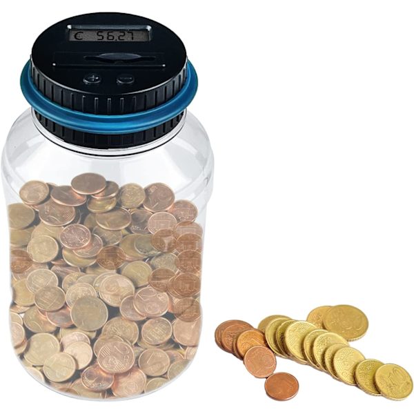 Elektronisk sparbössa Euro 1,8L Stor kapacitet, Digital Electron