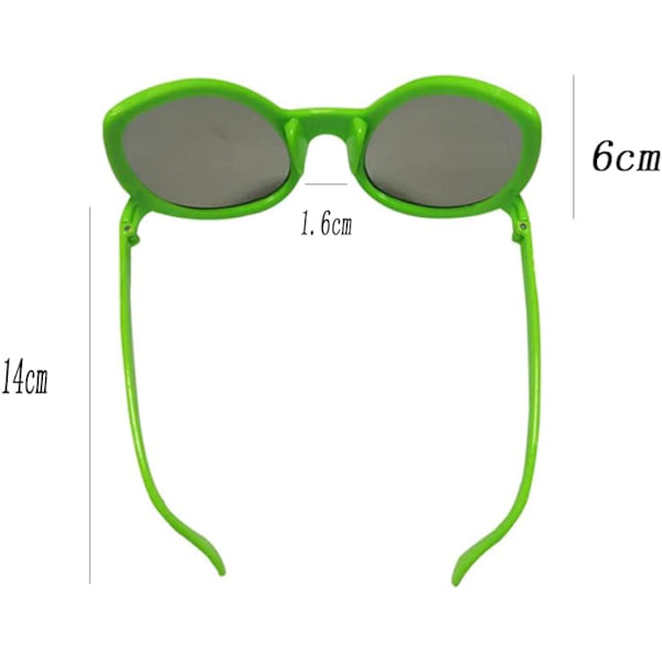 3-pack med nyckfulla utomjordiska glasögon, utomjordiska kostymglasögon, dekorativa glasögon