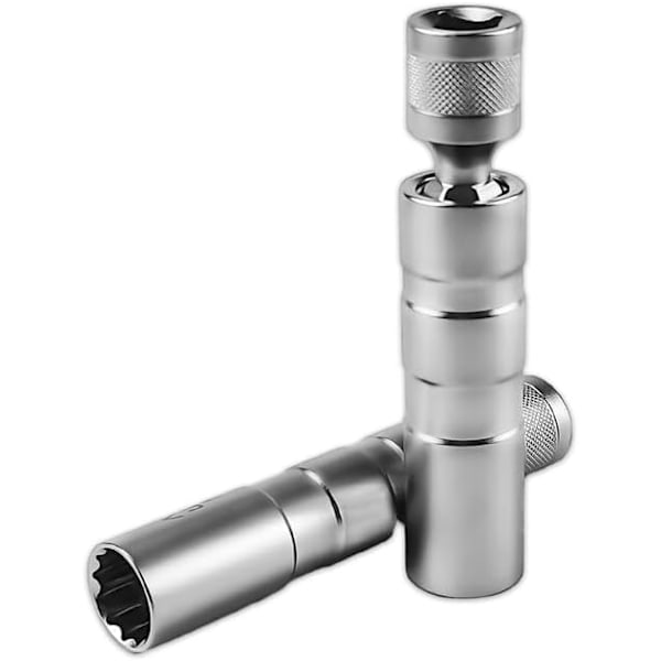 2 st Tändstiftsnyckel, 14mm Tändstiftshylsa / 16mm Tändstiftsnyckel, Tändstiftsavtagare, 12-kantig 3/8 tum CR-V