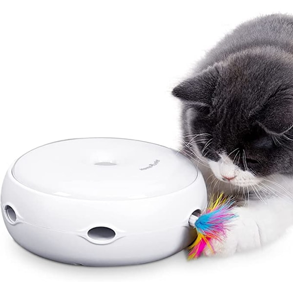 Fjäder Cat Smart Cat Toy, Silent Version Interactive Kitten T