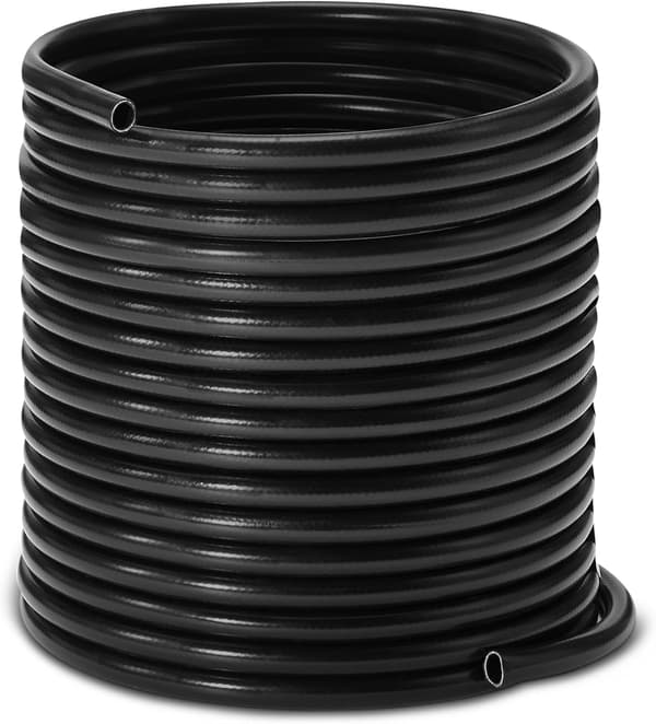 Kraftig haveslange, 15m, Udvendig diameter 7mm, Indvendig diameter 4mm, Sort