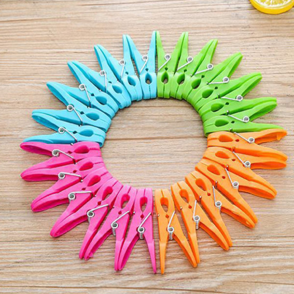 Clothes Pegs Laundry Clips, 24 Pack Clothes Pegs for Washing Lin