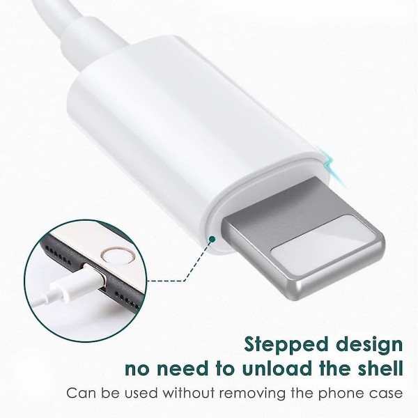 Hodetelefonadapter for iphone X aux Adapter 3,5 mm