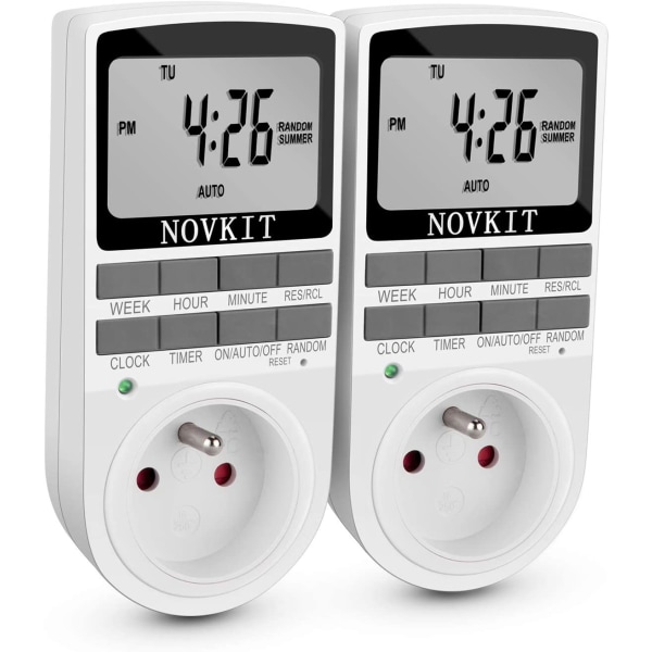 Elektrisk og digital stikkontakt-timer, digital stikkontakt-timer wi