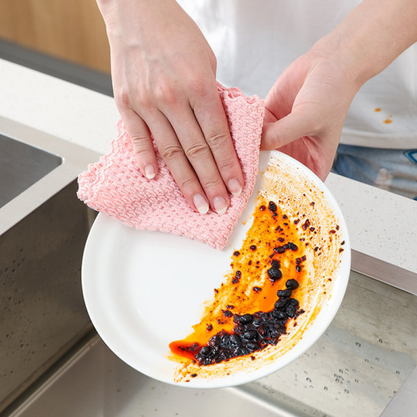 Multifunksjons rengjøringskluter i mikrofiber for baderoms kjøkken