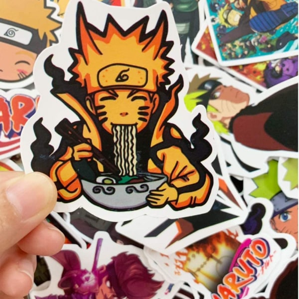100 kpl Naruto kannettavan tietokoneen tarrat Anime vedenpitävät tarrat Skatille