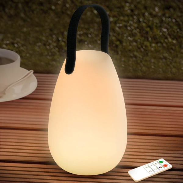 Genopladelig bordlampe udendørs LED 8 farver Dæmpbar trådløs T
