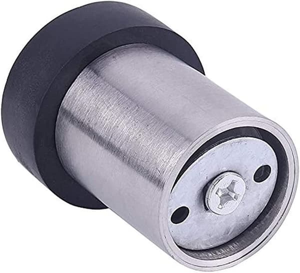Gulvmonteret dørstopper i rustfrit stål 6 cm