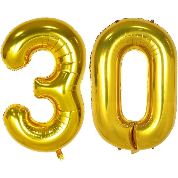 30 års jubileumsdekoration, festballonger 30 år Num