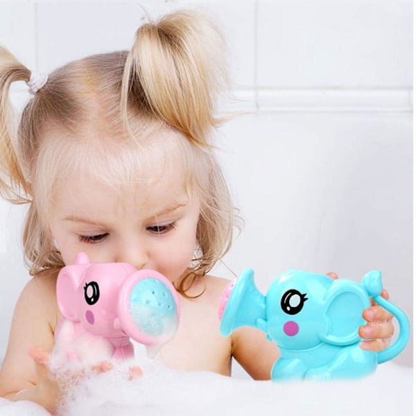 2-pack Baby Fun Duschtøy Elefant Sprinkler Lekfull Badlek Söt Utbildande Barn Gåvor