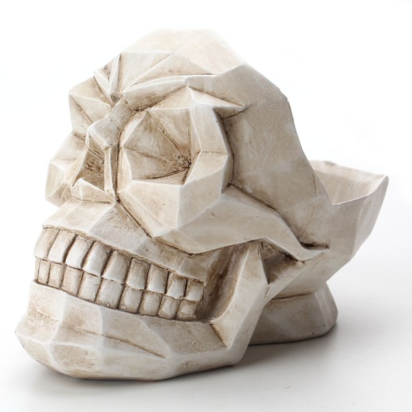 White-Creative Skull Desktop pieniä asioita TRIM up Box horror laz