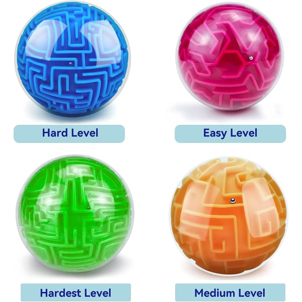 3D Gravity Memory Sekventiell Maze Ball Pussel leksakspresenter (blå) för