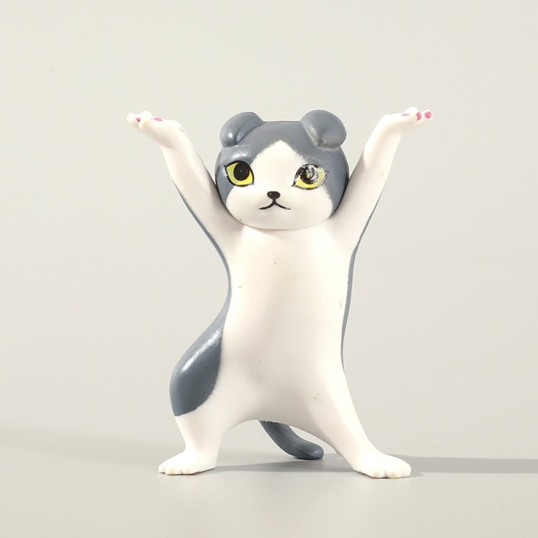 6 Dansende Katte Håndlavede Tegnefilm Omkring Charmerende Killing
