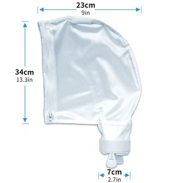 Pool Cleaner Bags, Zippered Bag for Pool Robot Replacement Nylon