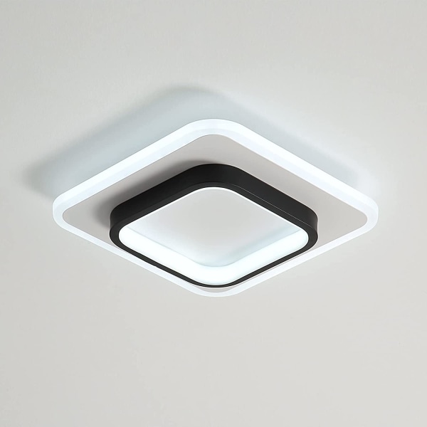 Kvadratisk LED-taklampa, Modern 20W 2300LM Taklampa för Vardagsrum