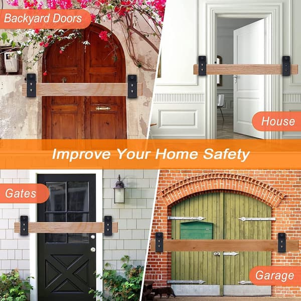 Pack Gate Barrier Bracket Heavy Duty Anti-Theft Door Lock Bracket