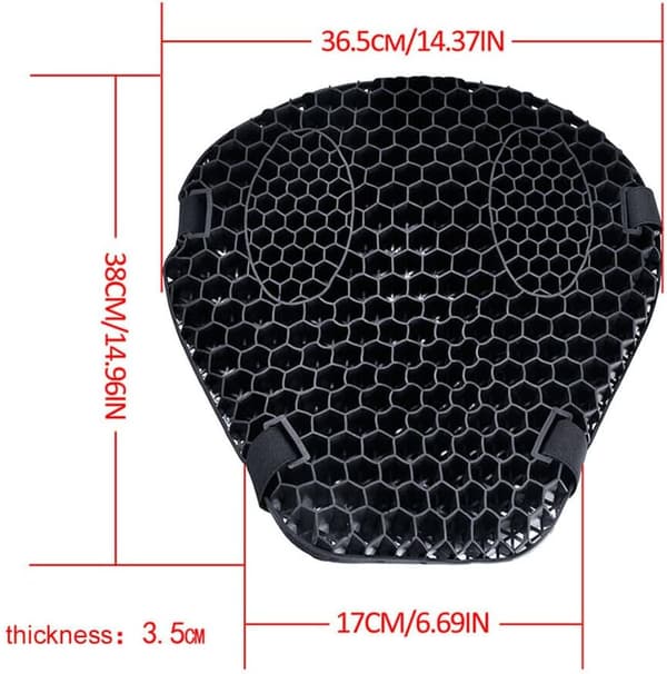 Motorcykelsitsdyna, Motorcykel 3D Honeycomb Stötdämpande Sits