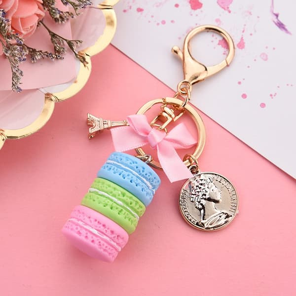 Legering nøglering, sød nøglering i form af macarons, differe