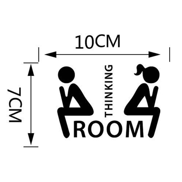 2 kpl Mies Nainen WC Kylpyhuone Pesuhuone 2 WC-tarra Vessan sisustus