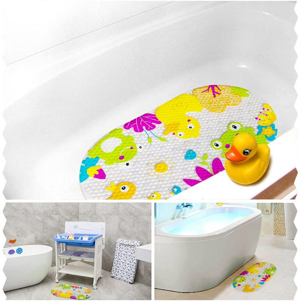 Farget stein ett stykke badematte 69×38cm Baby badematte søt Appe