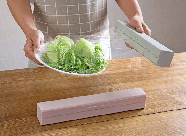 Pink Stretch Wrap Dispenser og Cutter, Stretch Wrap Dispenser,
