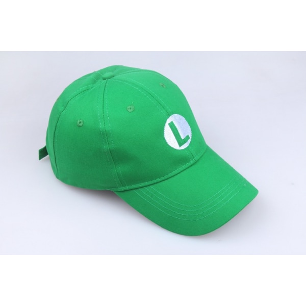 En grønn Super Mario Cotton-brodert hatt, en størrelse for voksne (55-6