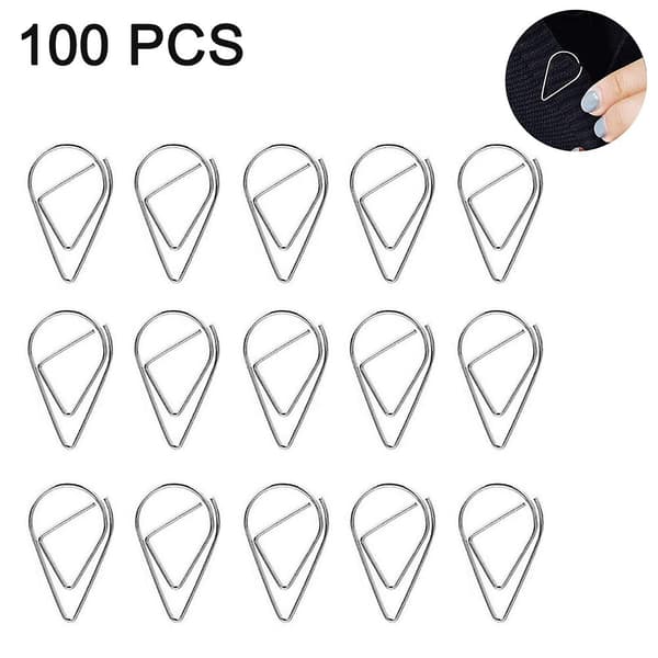 100 stk. Papirclips, holdbare & rustfrie papirclips