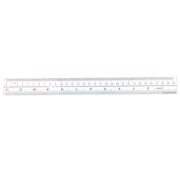 Ubruddelig lineal 30cm 3 stk. Stationery Skoleartikler