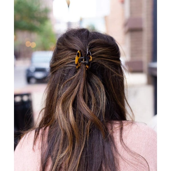 1 STK (mørkebrun, ca. 8*5 cm) hårspenner for kvinner og jenter, 8c c682 |  Fyndiq