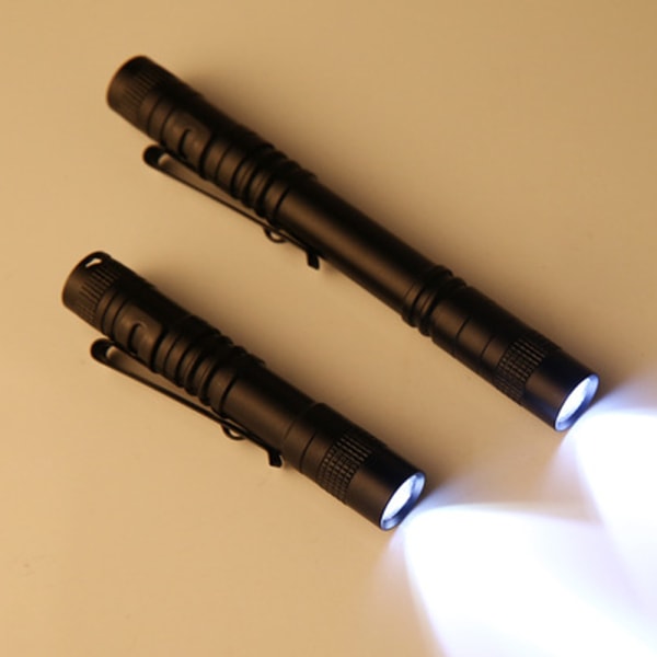 LED mini lommelykt, superlys liten håndholdt lommepenn Light Tac