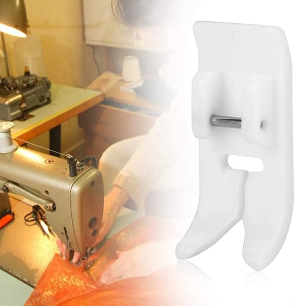 1 x Universal non-stick zigzag Teflon presser foot, lämplig för