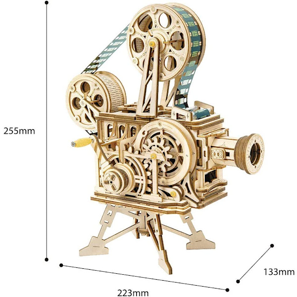 Træ 3D-puslespil, mekaniske modelbyggesæt, ingeniørkunst