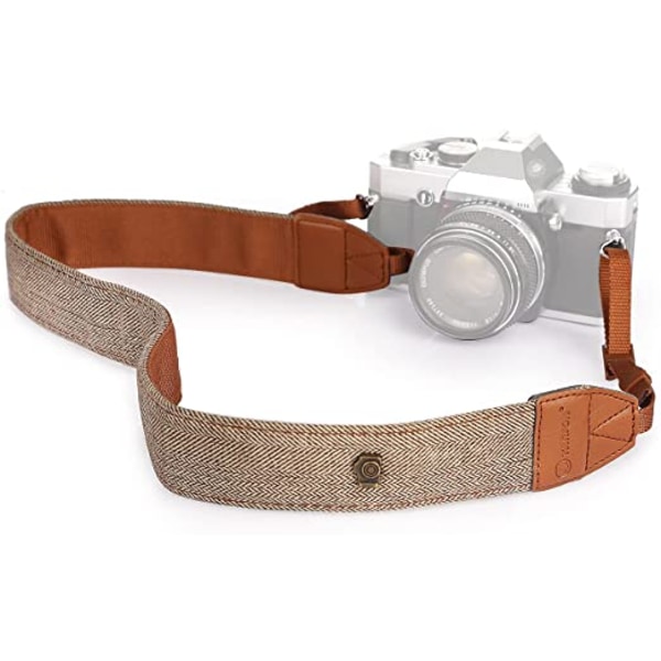 Kamera skulderhalsstropp Vintage belte for alle DSLR-kameraer Niko