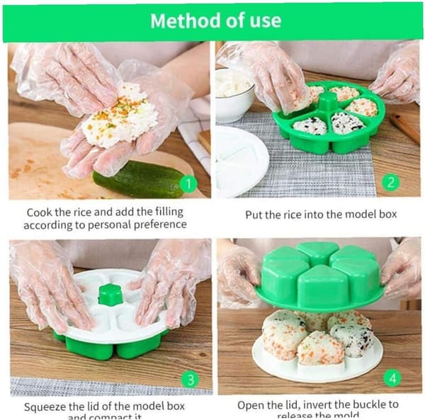 Casecover 6 hull Sushi-form Onigiri Risball Bento Press Maker