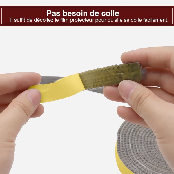 4m självhäftande tätningslist för spisinsats (3 mm x 10 mm x 4 m), fiberglastätning