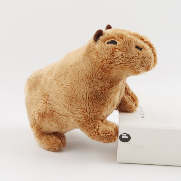 Capybara gnaver shaggy plyslegetøj udstoppet dyr fyld 20cm