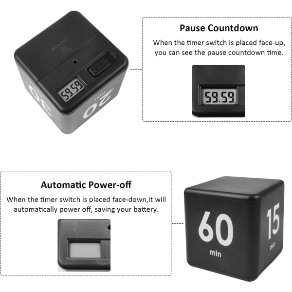 Timer, Køkken Timer Børne Timer Trænings Timer Tyngdekraftsensor f