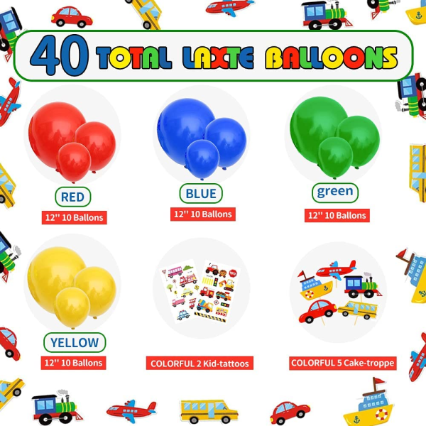 Barnebursdagsdekorasjon, gratulasjonsbannerballongkrans