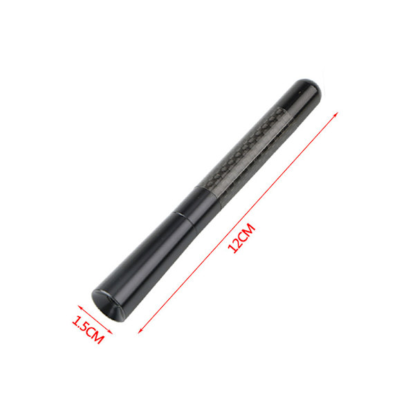 Bilantenne Bilradioantenn Karbonfiber, Bilstyling Tilbehør Kort Bilantenne 12CM Universell Erstatning Autoantenn
