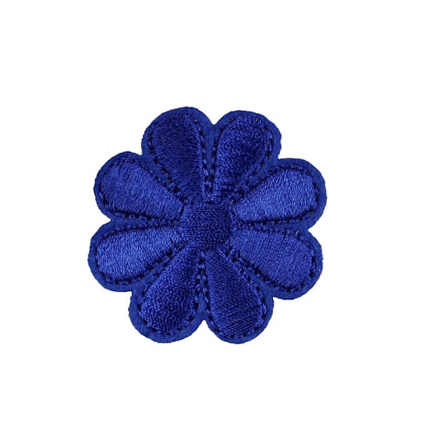 Broderad patch, patch-16 stycken (gul/mörkblå) B
