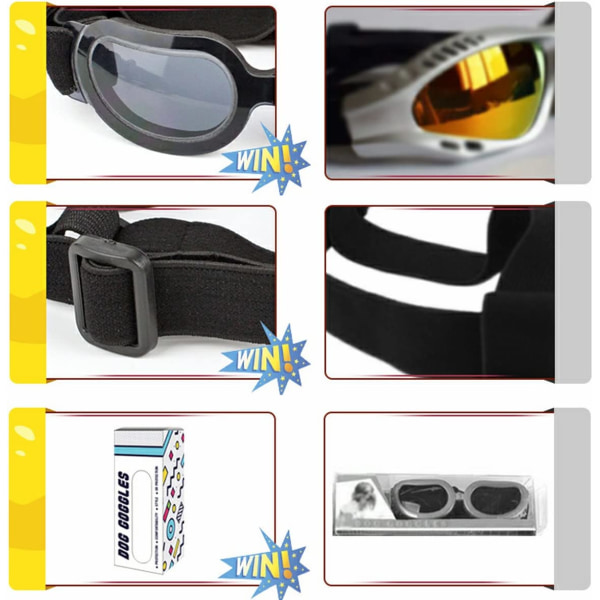Pet Solbriller Vanntett Lett UV-beskyttelse Solbriller f