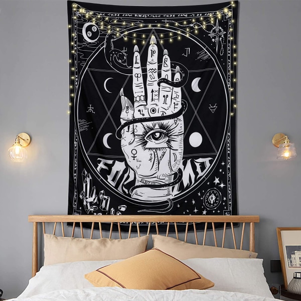 Tarot Väggbonad Stjärna Måne Vägg Hängande Astrologi Hand Öga