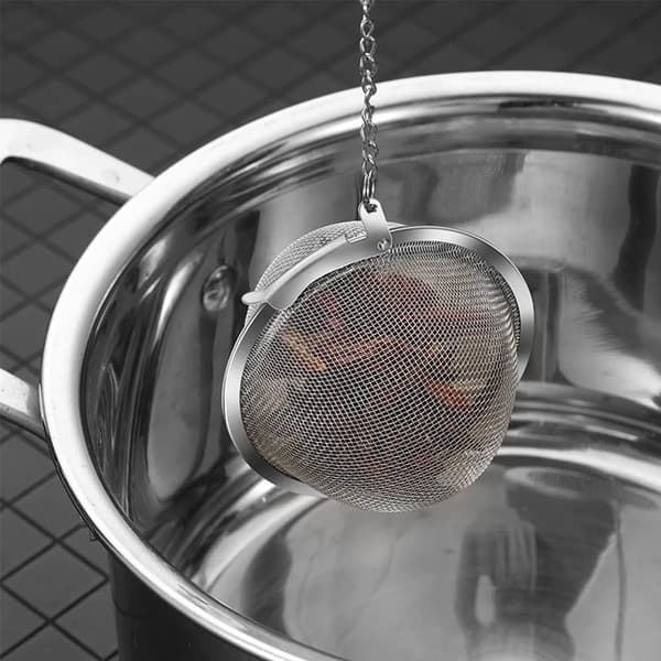 Rustfrit stål te-infuser, te-si, 4,5 cm te-kugle, te-f