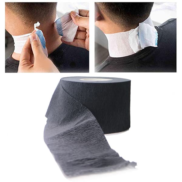 2-pack 200 engångsbarberhalspappersremsor svart expanderbar