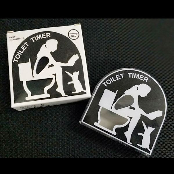 Kreativ toilet timer nedtællingsmaskine mekanisk vækkeur O