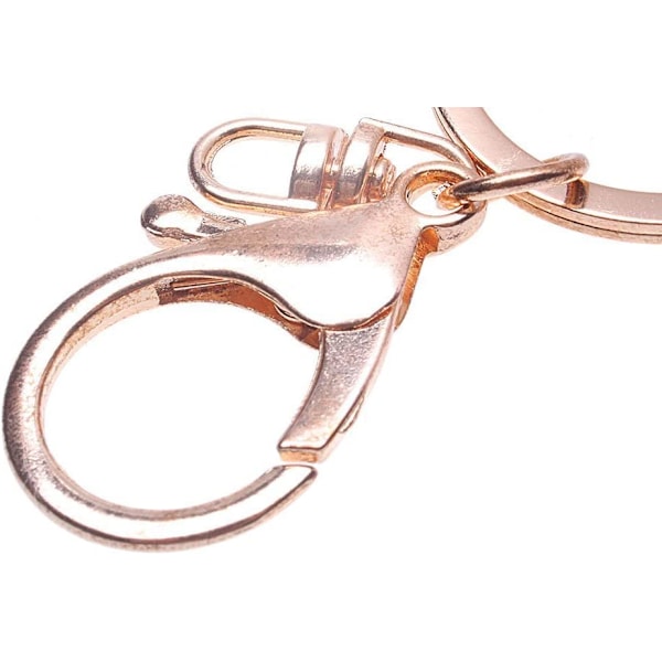 Pompom nøkkelring i hår, myk å ta på - Lys rosa