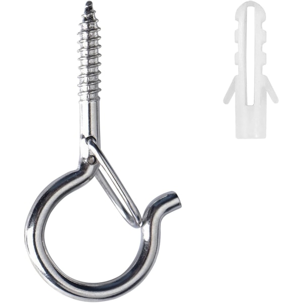 Screw Hooks Metal Hook Screw Hooks Set of 5 Ratchets with Safety